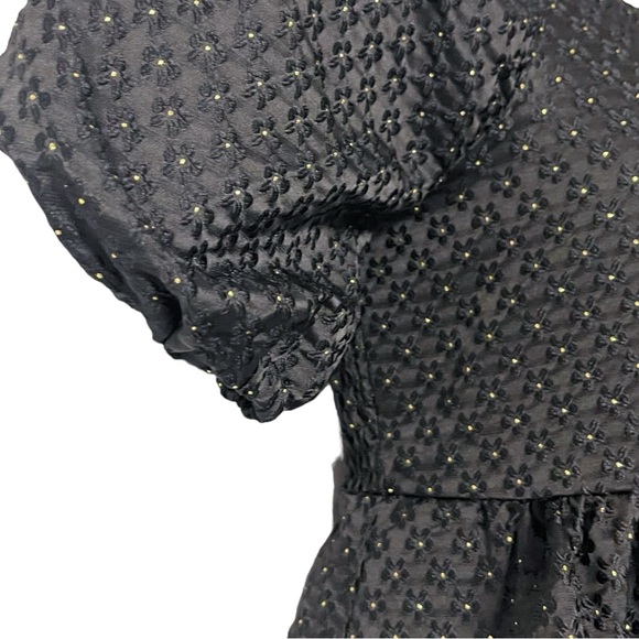 Copper Key Cap Sleeve Square Neck Jacquard Dress Size Medium NWT - Picture 5 of 10